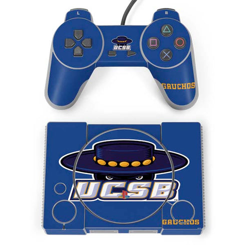 University of California-Santa Barbara UCSB Gauchos Blue PlayStation Classic Bundle Skin